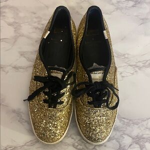 Keds x Kate Spade ♠️ Gold Glitter Women's Sneakers